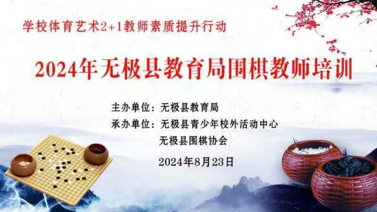 润心益智 乐在“棋”中   无极县教育局开展教师围棋技能培训